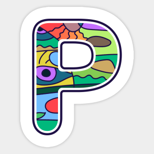 Alphabet P Sticker